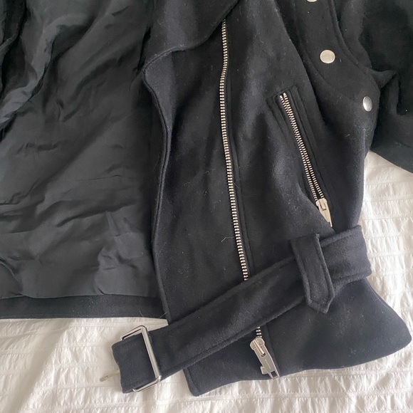 The Kooples Wool Biker Jacket - Picture 8 of 11